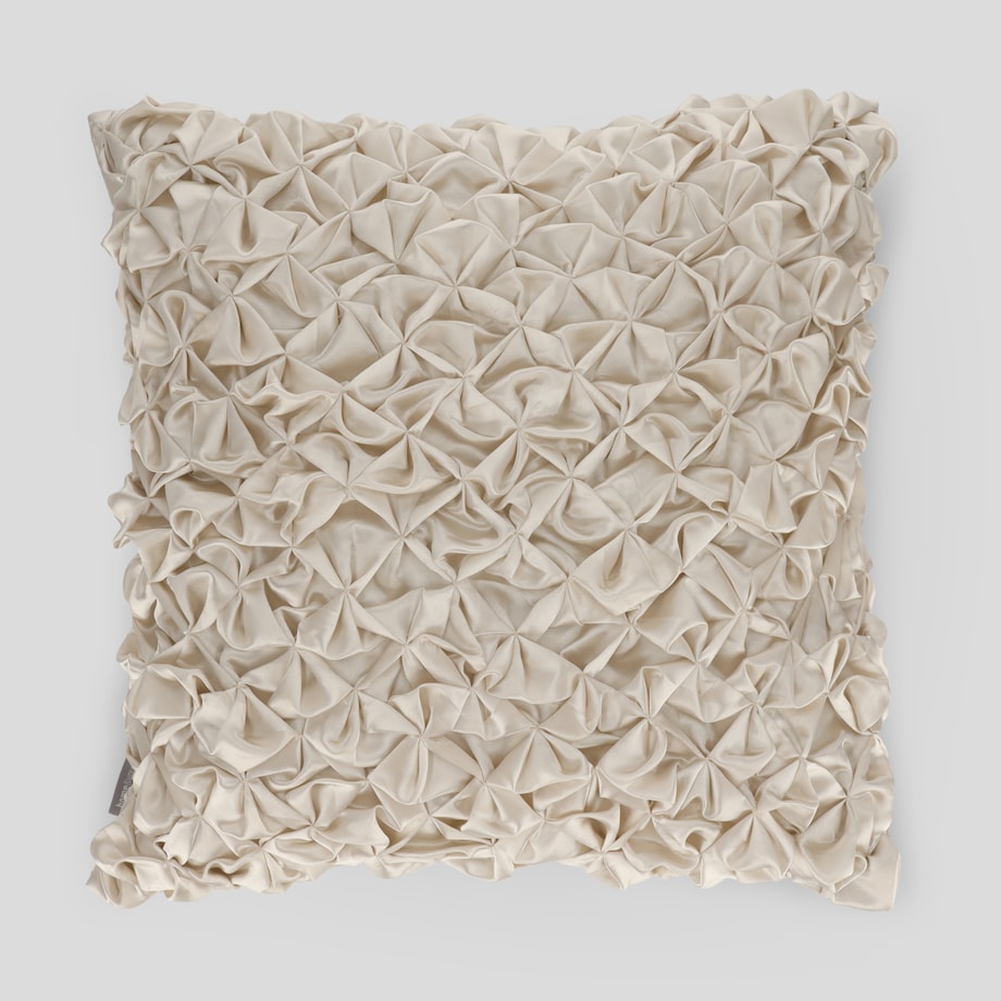 Poszewka satynowa drapowana Glamo 45x45 cm