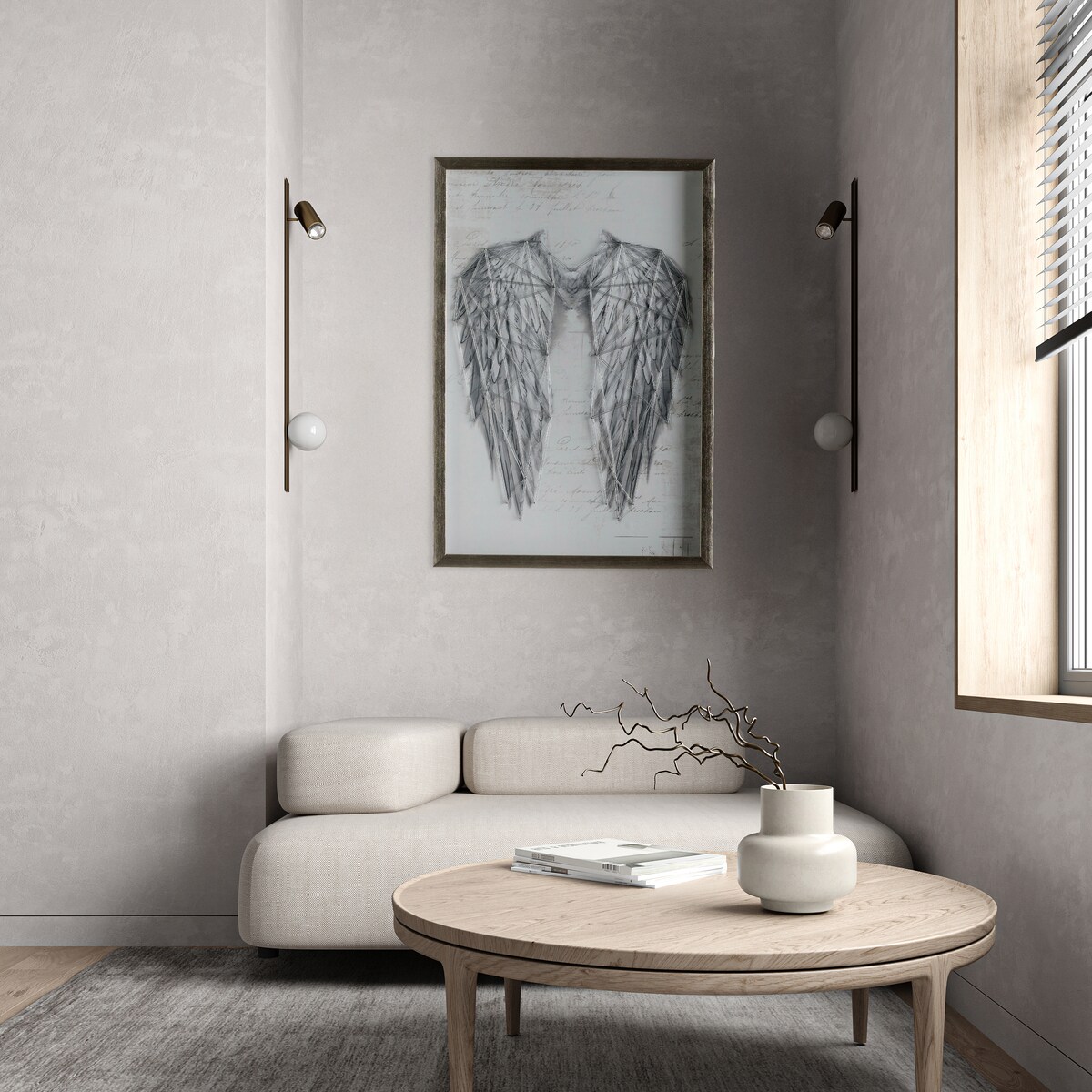 obraz z motywem skrzydeł wings 40x60