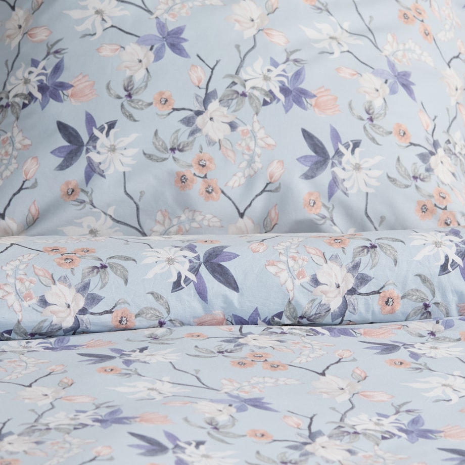 Pościel Bawełniana Morisa 200x220 cm z wzorem kwiatowym