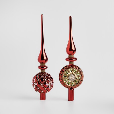 Czubek szklany na choinkę Sitter