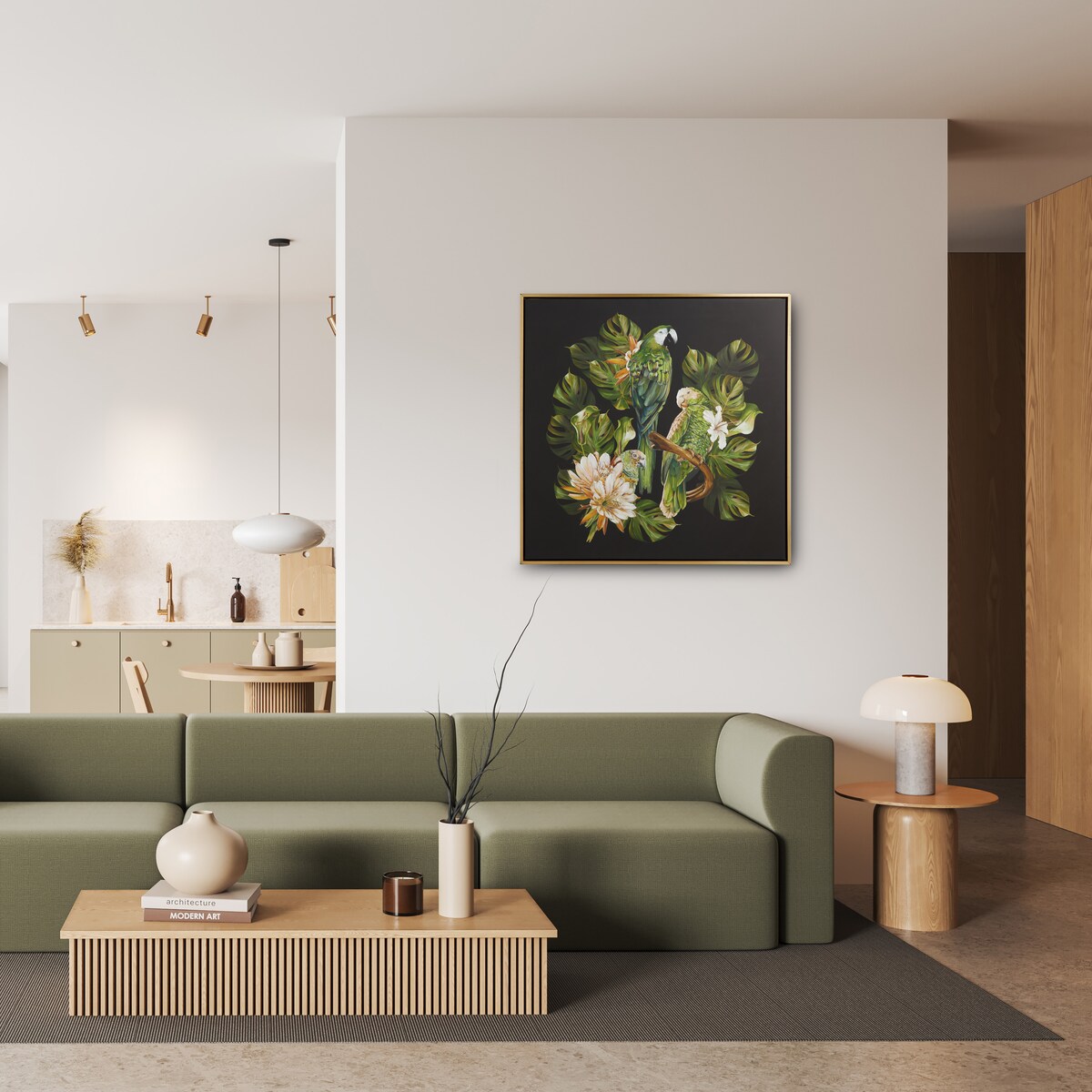 Ręcznie zdobiony braz w ramie Piroso