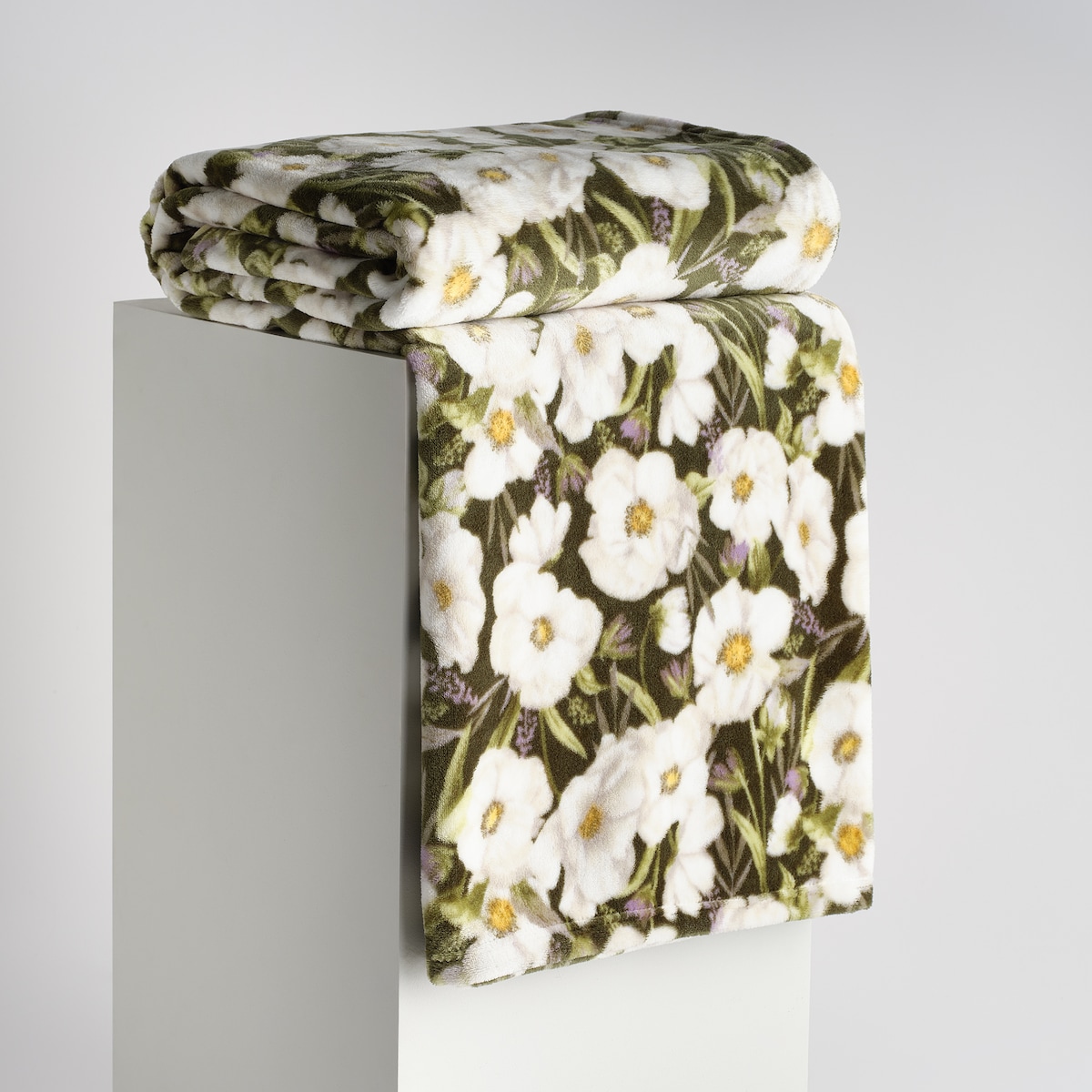 Drukowany koc Emeris 150x200 cm z motywem kwiatowym