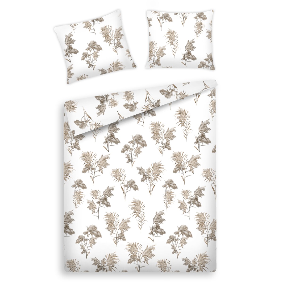 Pościel Bawełniana Parallo 160x200 cm z motywem roślinnym