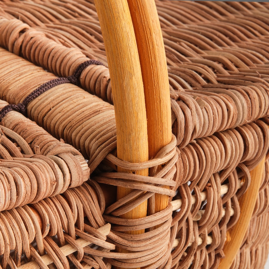 Koszyk z rączką Rakolta lid 47x32 cm