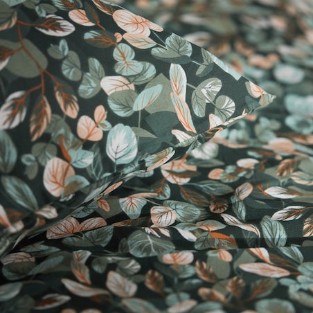 Pościel Bawełniana Calipto 140x200 cm z motywem liściastym