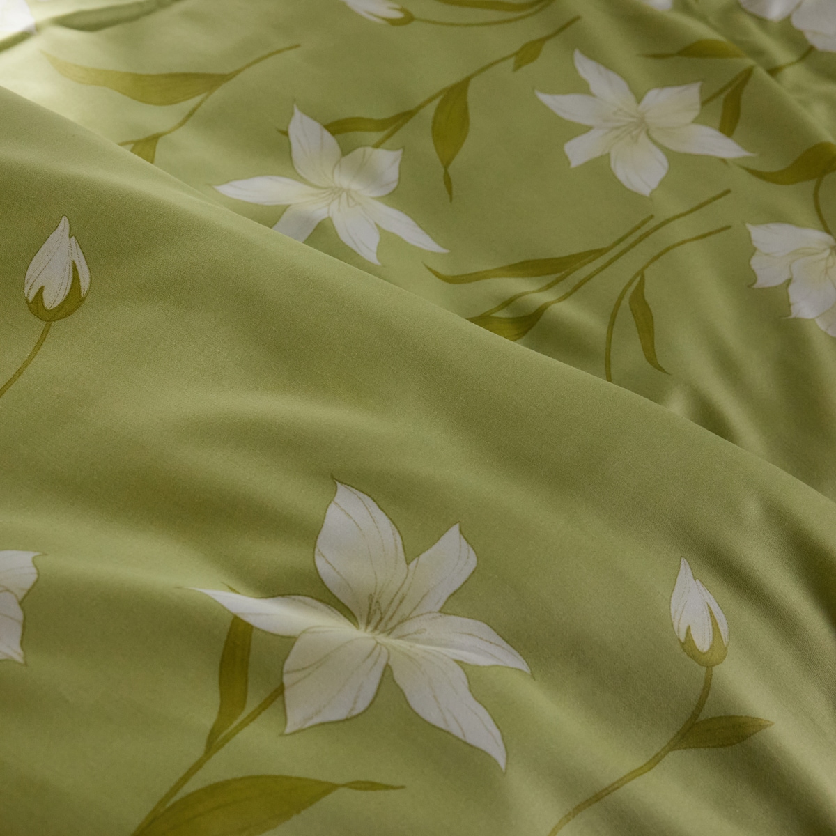 Pościel z bawełny satynowej Senito 200x220 cm z motywem kwiatowym