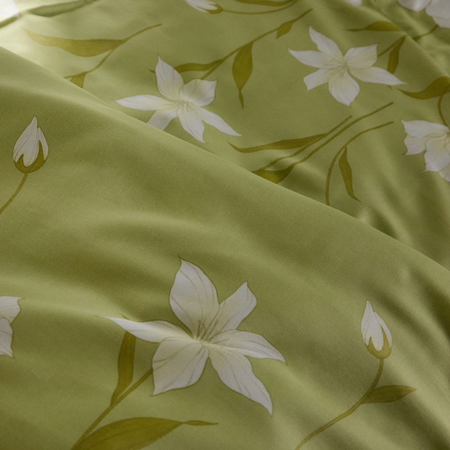 Pościel z bawełny satynowej Senito 200x220 cm z motywem kwiatowym