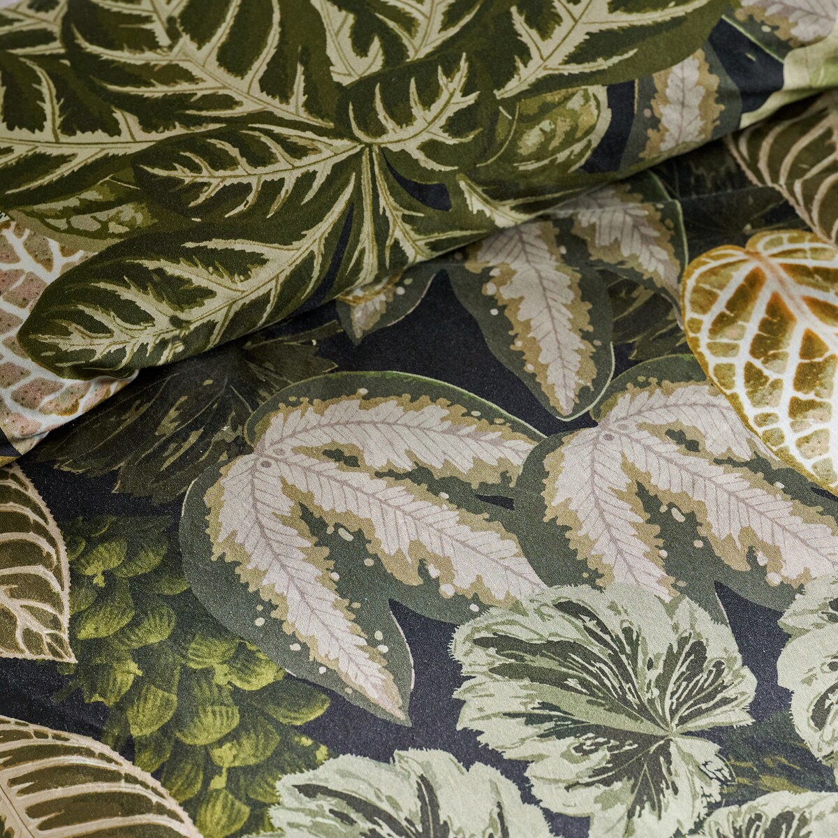 Pościel Bawełniana Coravel 200x220 cm z motywem liściastym