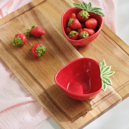 Miska Mansika z motywem owoców