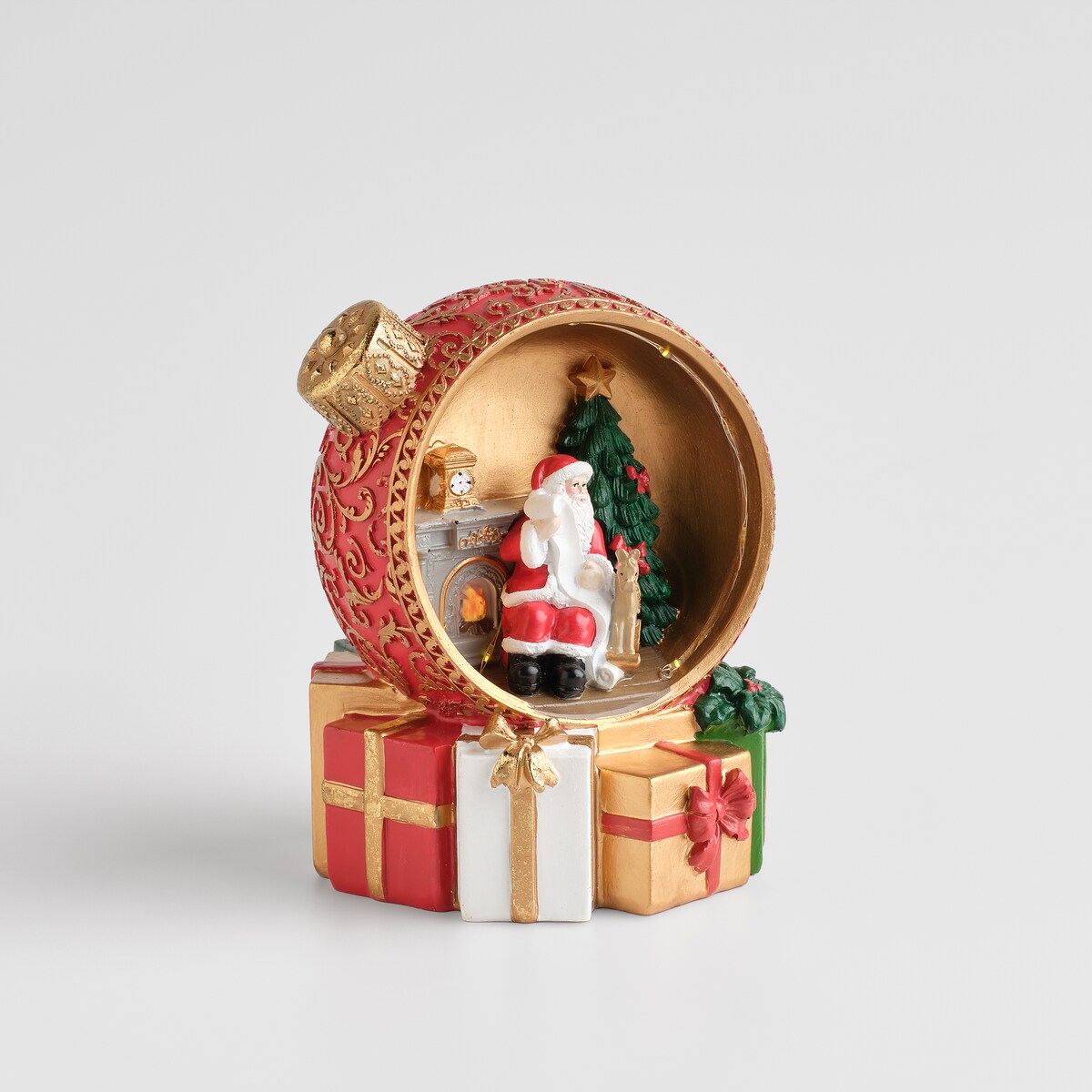 Figurka Led Santio z motywem mikołaja