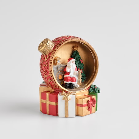 Figurka Led Santio z motywem mikołaja