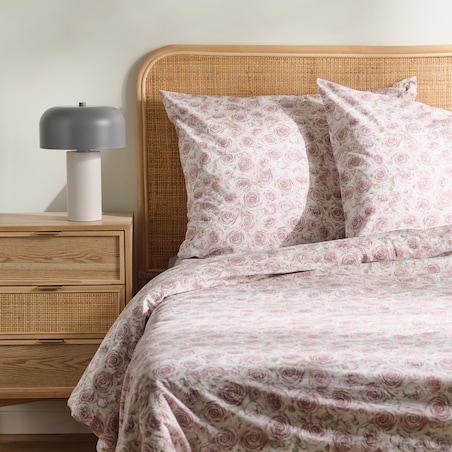 Pościel Bawełniana Rosalini 160x200 cm z motywem kwiatowym
