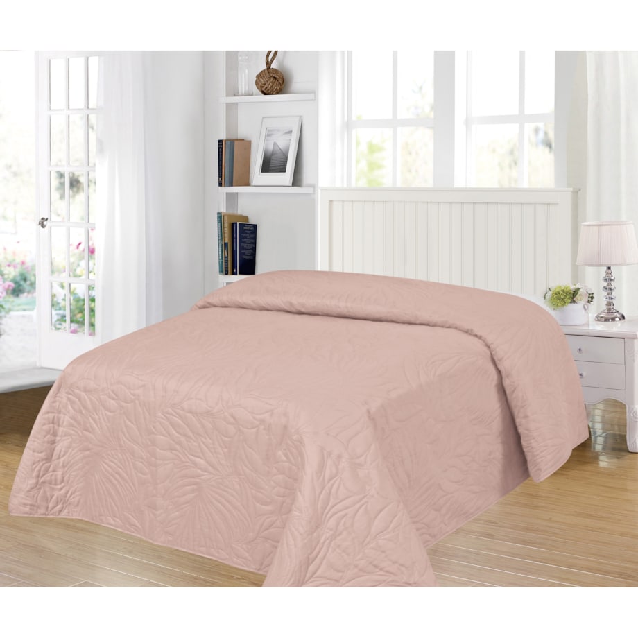 Jednokolorowa narzuta na łóżko Botanical 170x210 cm