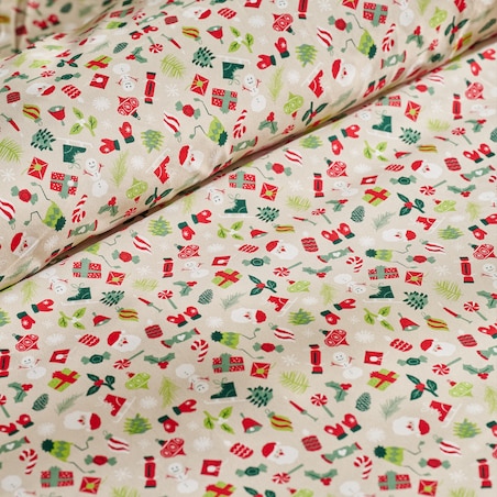 Pościel Z Mikrofibry Festiom 200x220 cm z motywem Mikołaja