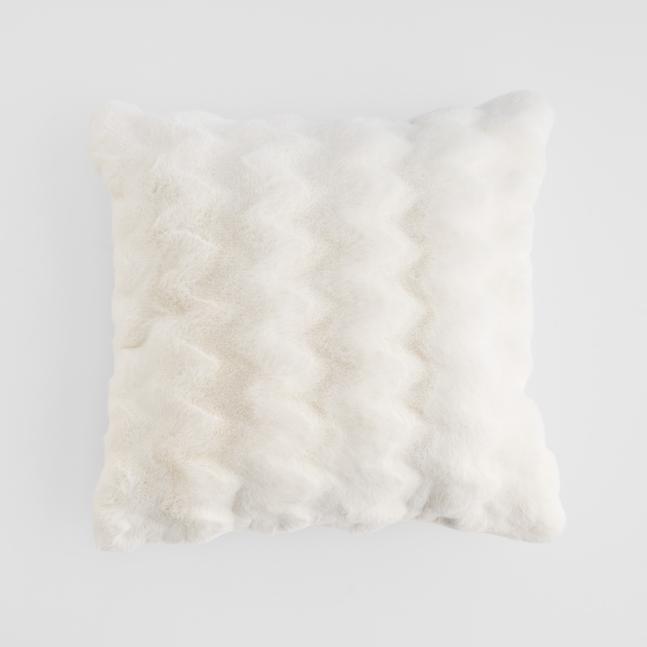 Poszewka Futrzana Pilora 45x45 cm z motywem geometrycznym