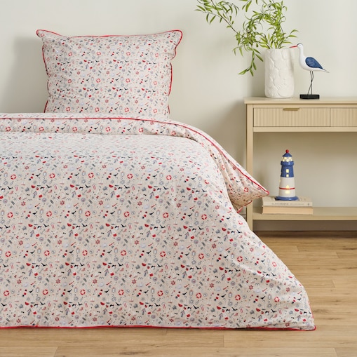 Pościel bawełniana z lamówką Pelora 140x200 cm