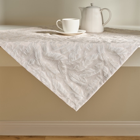 Serweta Żakardowa Sparkleaf 80x80 cm z motywem liściastym