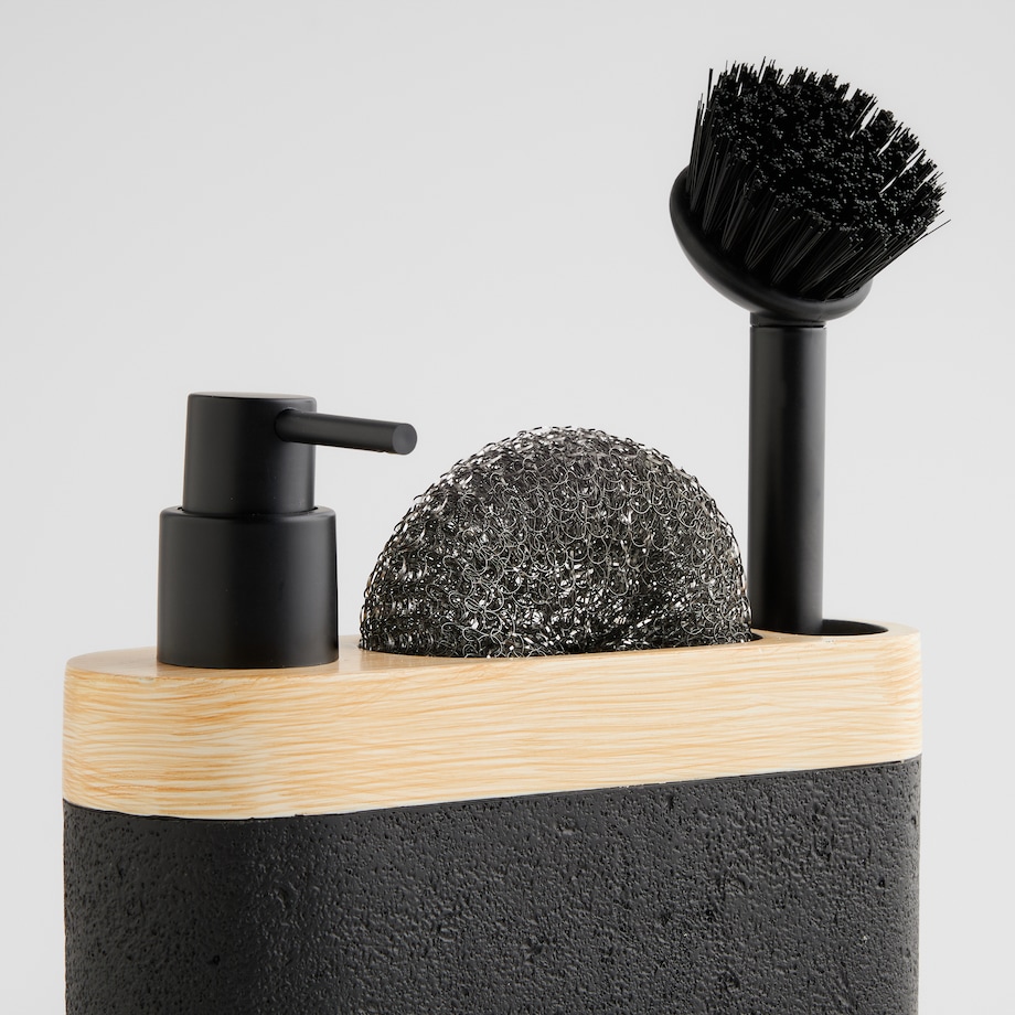 Dozownik Z Gąbką I Szczotką Bricko wood