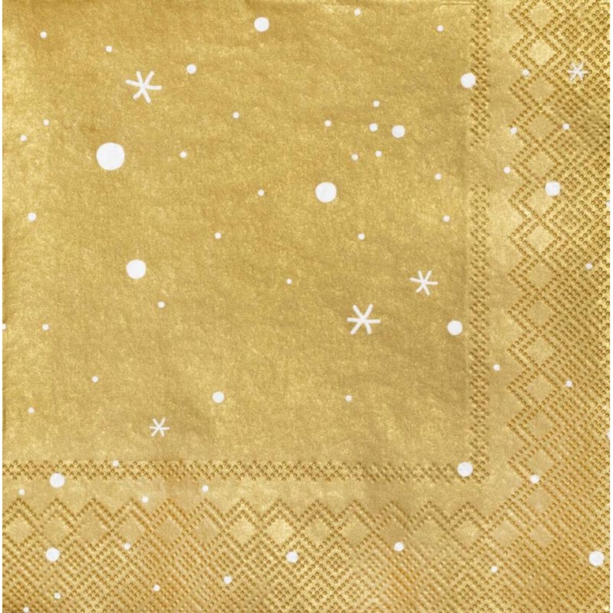 Serwetki 33x33 cm stars gold