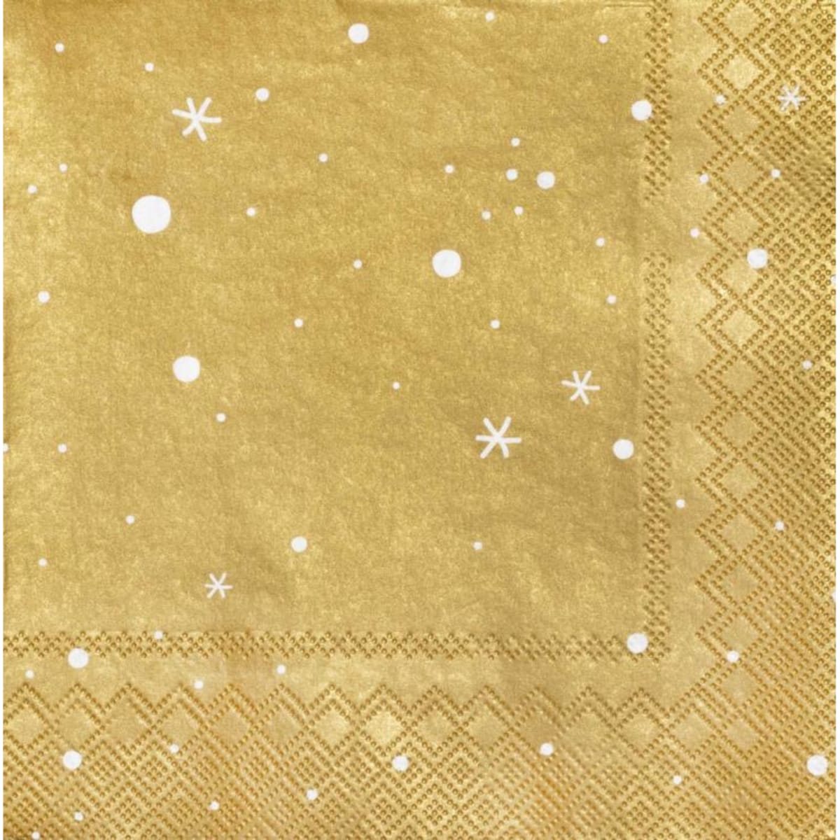 Serwetki 33x33 cm stars gold