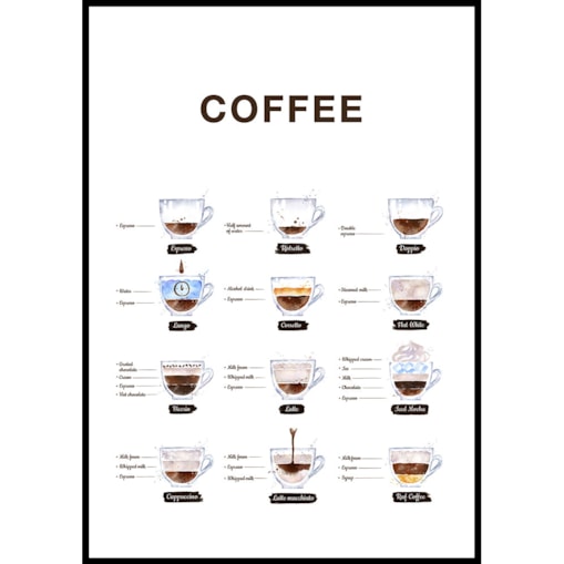 plakat coffee 30x40 cm
