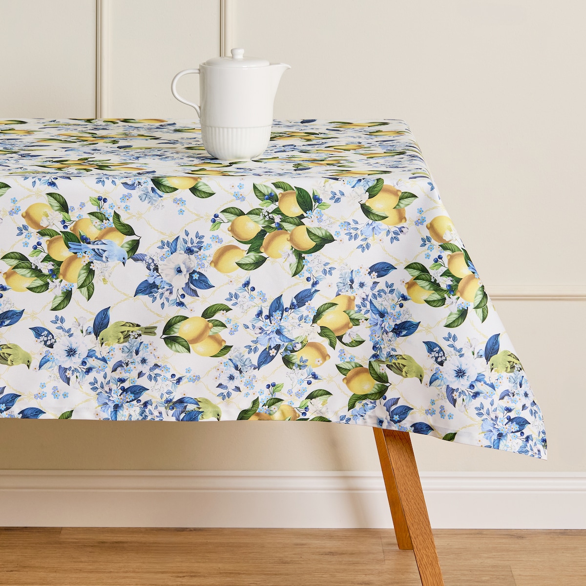 Obrus z nadrukiem Lemondi 130x180 cm z motywem owoców