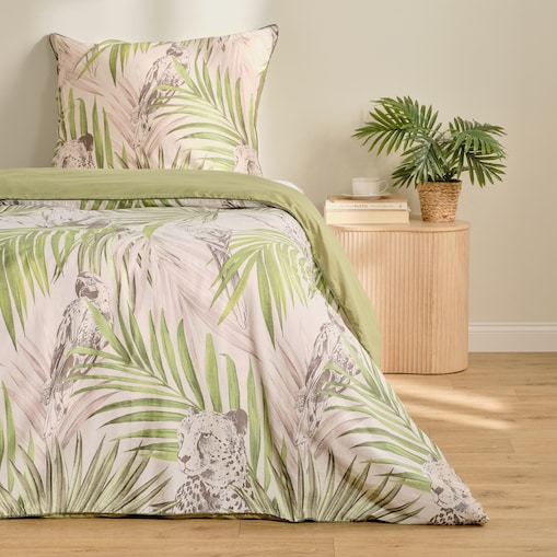 Pościel z bawełny satynowej z lamówką Peliro 140x200 cm