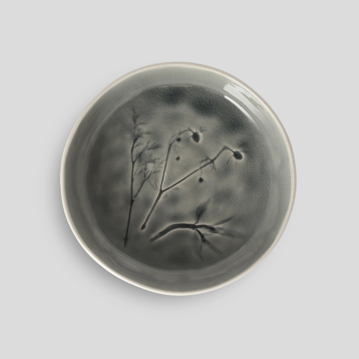 Miska Flisia z motywem roślinnym