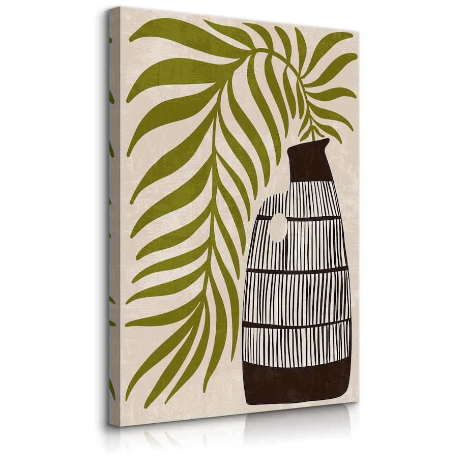 OBRAZ LIŚCIE PALMOWE MARTWA NATURA STYL BOHO 30x40cm