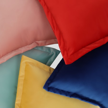 Poszewka Welwetowa Vicenzo 45x45 cm w kratę