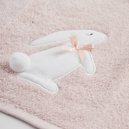 Komplet ręczników dekoracyjnych do twarzy lub rąk 2szt Kirossi 30x50 cm z motywem królika