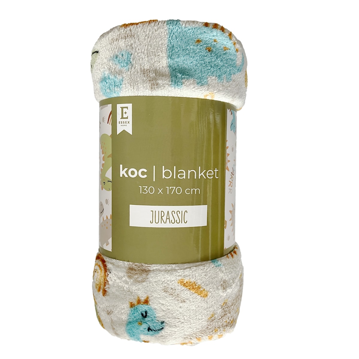 Drukowany koc dziecięcy Jurassic 130x170 cm