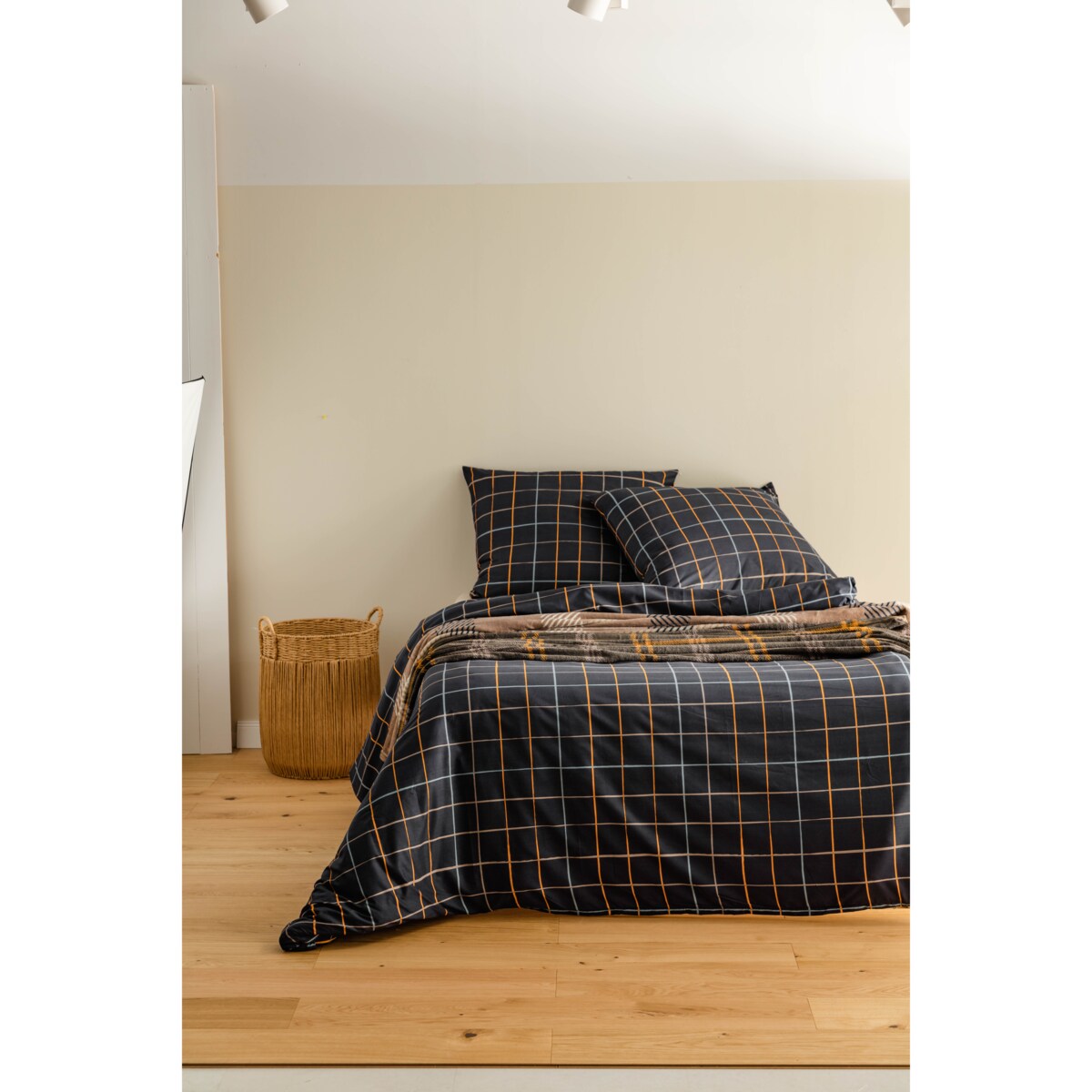 Drukowany koc Graphite 150x200 cm