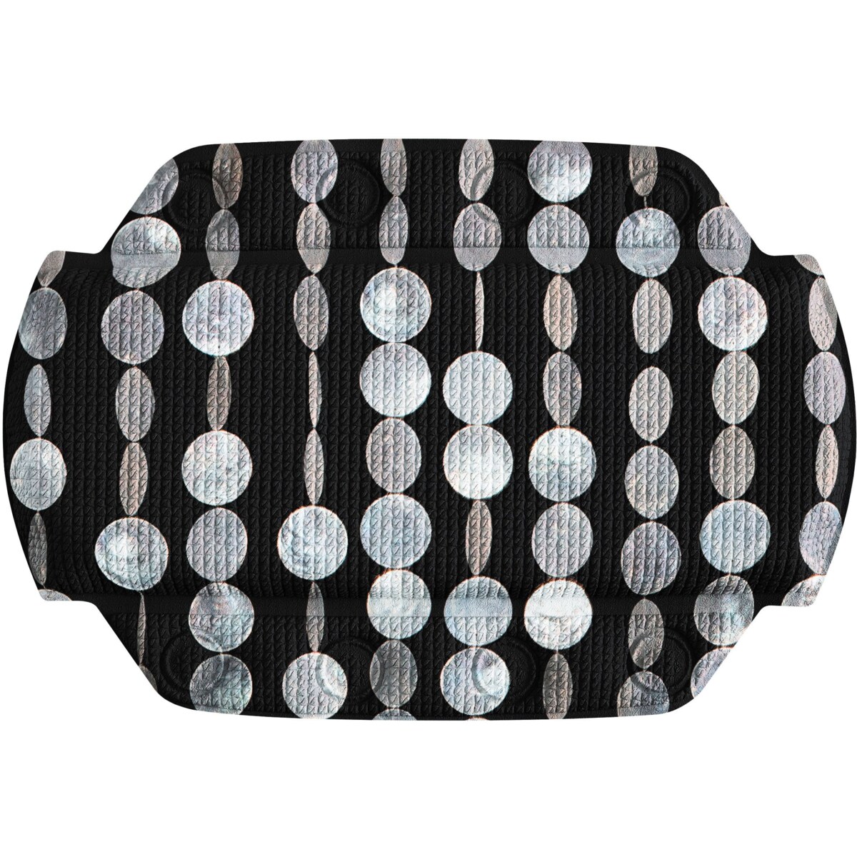 Kleine Wolke Perla Poduszka/zagłówek do wanny 32x22 cm PVC czarny