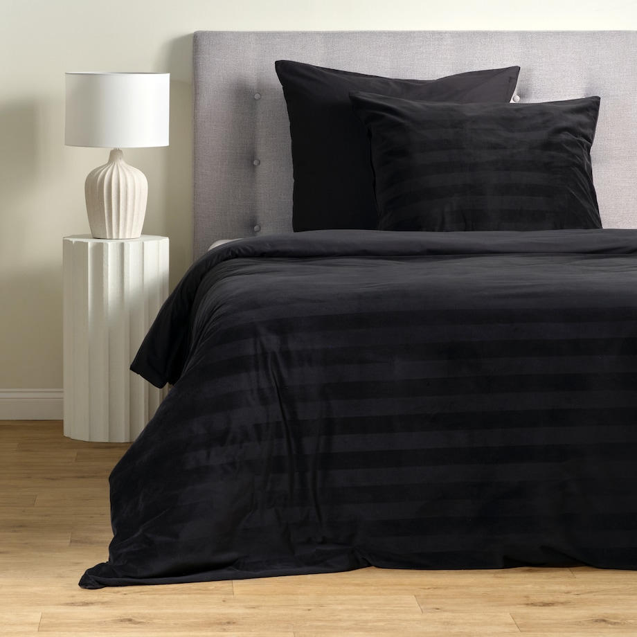 Pościel Welwetowa Zebo 160x200 cm z motywem geometrycznym