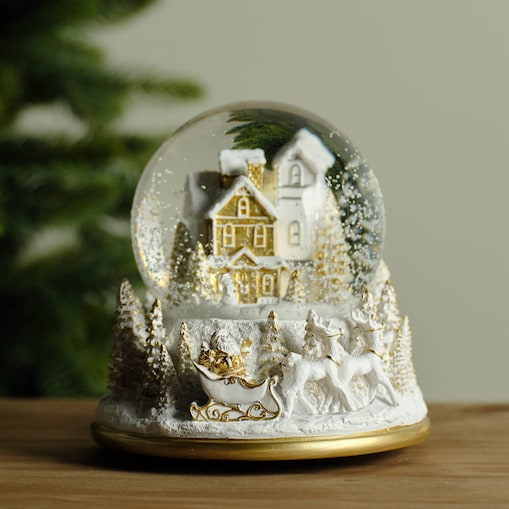 Kula Śnieżna Z Pozytywką Mingle z motywem domku