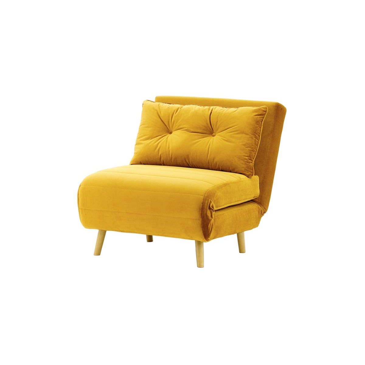 Fotel rozkładany Flic 77 cm-Velluto 8-like oak