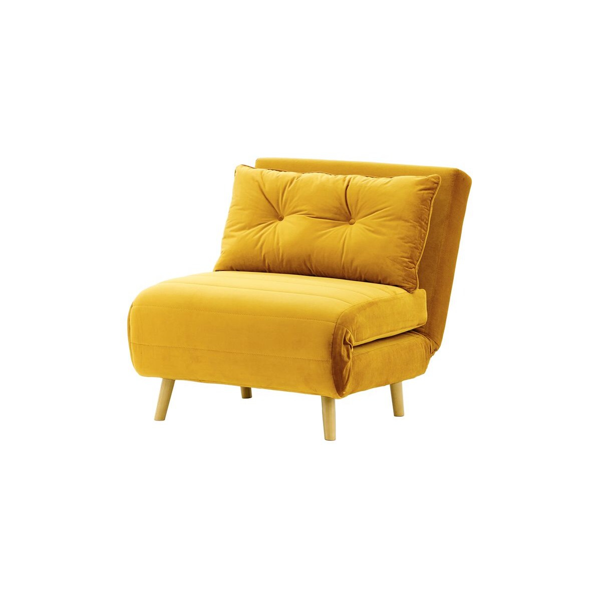 Fotel rozkładany Flic 77 cm-Velluto 8-like oak