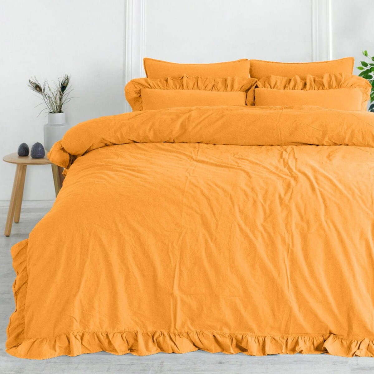 Pościel bawełniana 160x200 Stonewashed Exclusive, Limonade