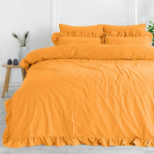 Pościel bawełniana 160x200 Stonewashed Exclusive, Limonade