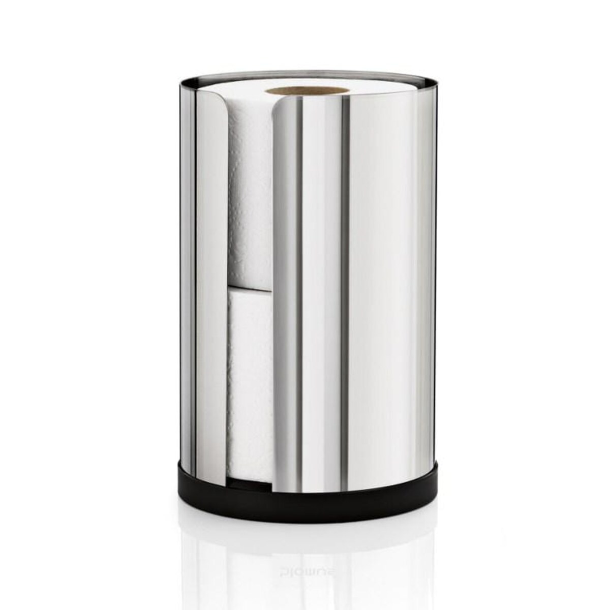 Pojemnik na 2 rolki NEXIO - stal połysk, 22x13,5 cm