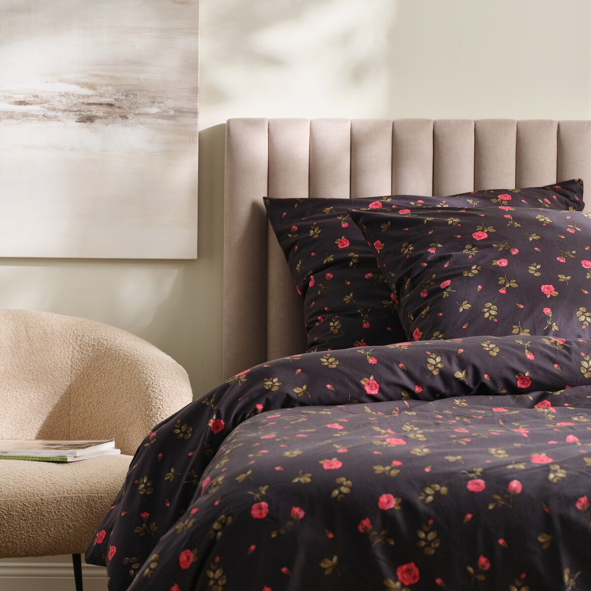 Pościel Bawełniana Dalinore 160x200 cm z wzorem kwiatowym