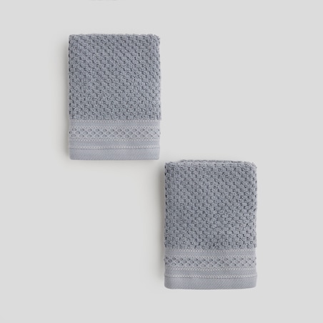 Komplet 2 szt. ręczników do twarzy lub do rąk Risso 30x30 cm