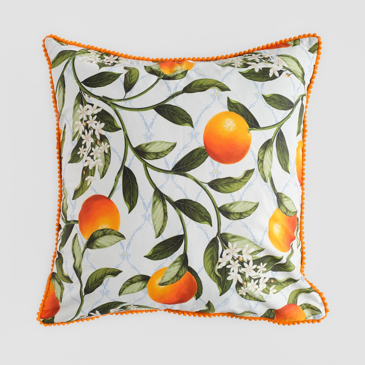 Poszewka z nadrukiem Orangio 45x45 cm z motywem owoców