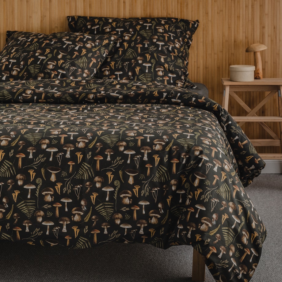 Cotton Bed Linen Shrooms 200x220 cm