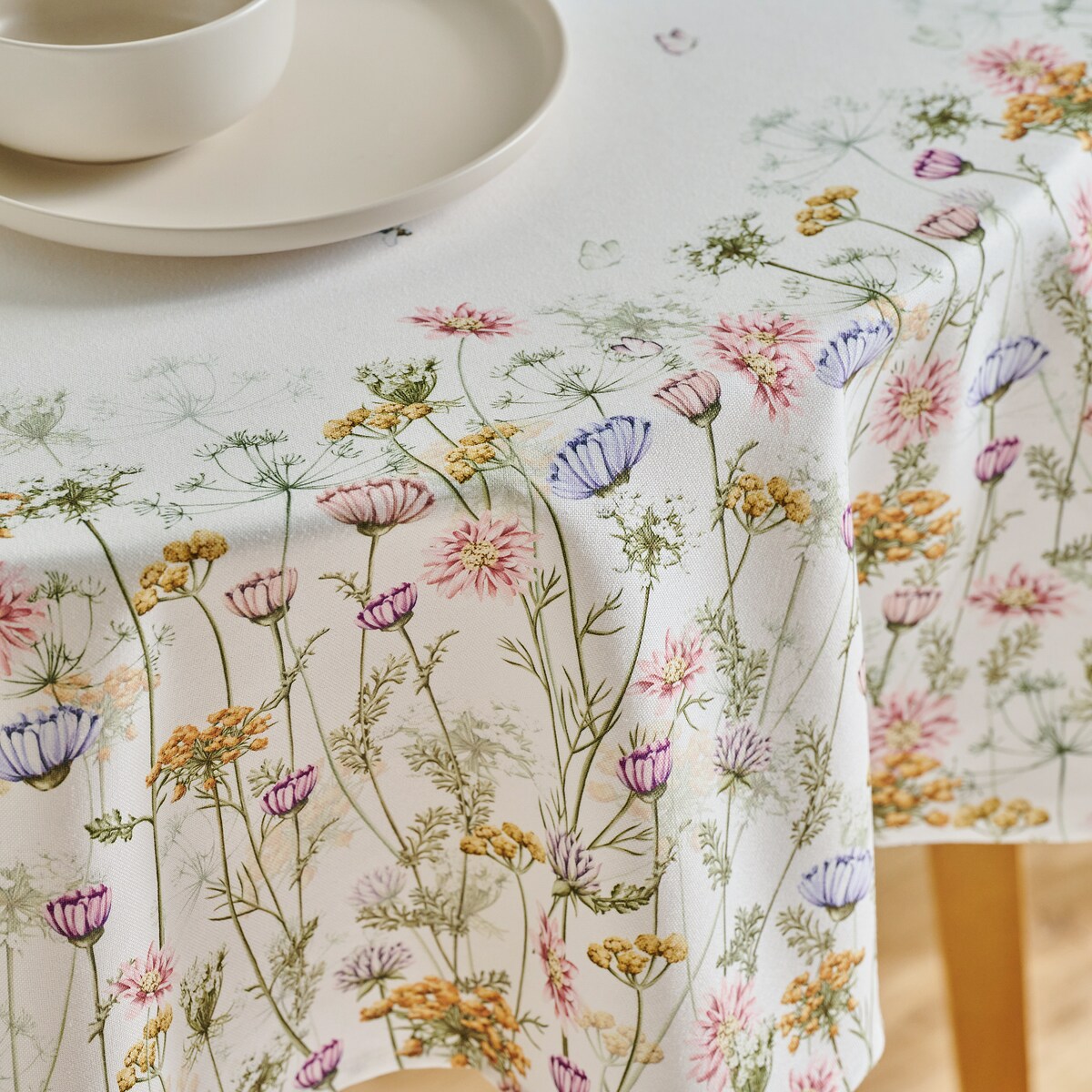 Obrus Drukowany Koperino ø 160 cm z motywem kwiatowym