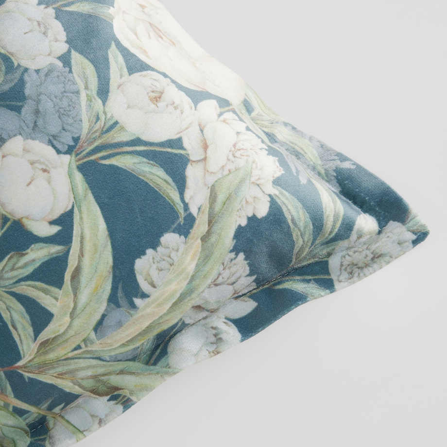 Poszewka z nadrukiem Lilos 45x45 cm z motywem kwiatowym