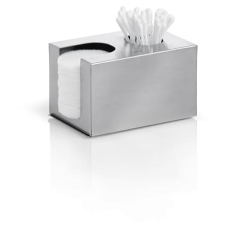 Pojemnik na płatki i patyczki kosmetyczne NEXIO - stal matowa, 7,5x12x8 cm