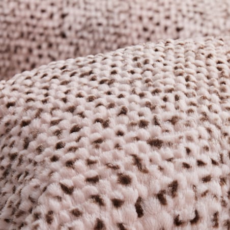 Jednokolorowa futrzana narzuta na łóżko Siman 180x220 cm