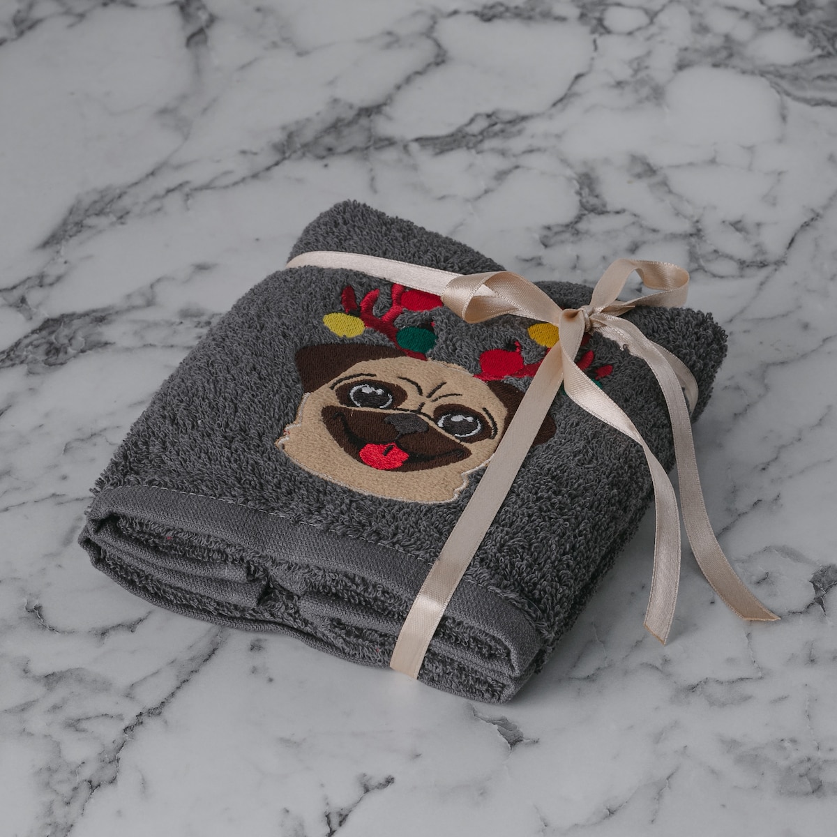 Komplet 2 szt. ręczników do twarzy lub do rąk Deerpugs 30x50 cm